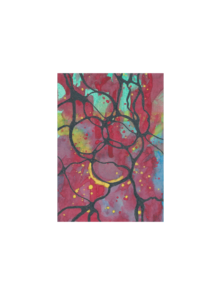 Abstract Ink & Watercolor Print product image (1)