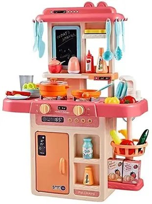 Kitchen Set for Kids Girl 42-Piece , Smoky, Music,Real Water Tap product image (2)