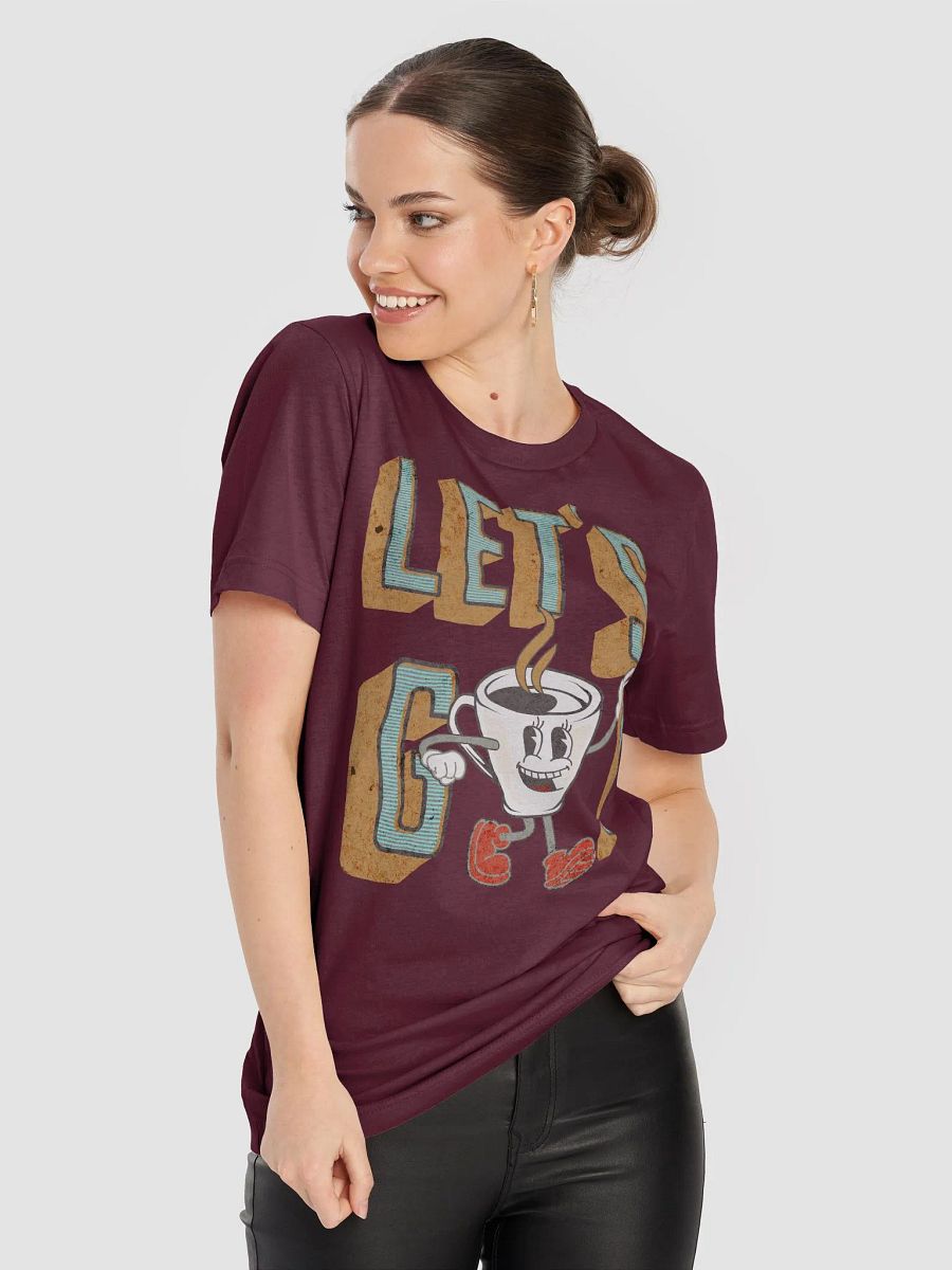 Lets Go Coffee Mascot Cartoon Peace Sign T-Shirt product image (17)