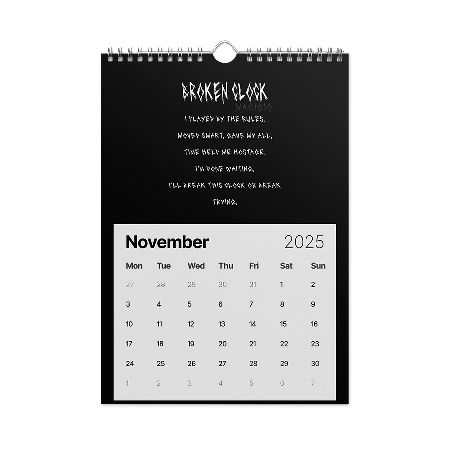 Magigio Broken Clock Wall Calendar product image (11)