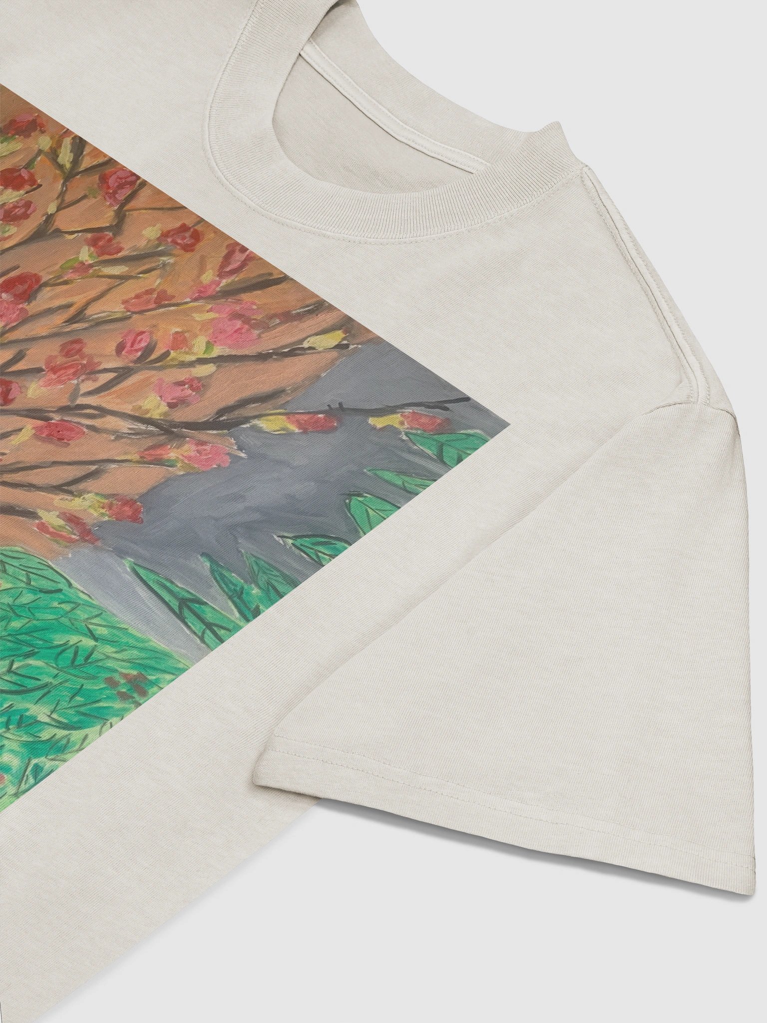 AS Colour Premium Oversized Faded T-Shirt: oil painting product image (19)