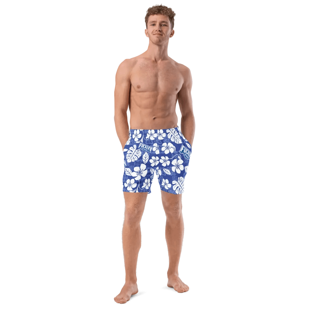 Fuckery Offroad Mens Hawaiian Shorts - Blue product image (10)