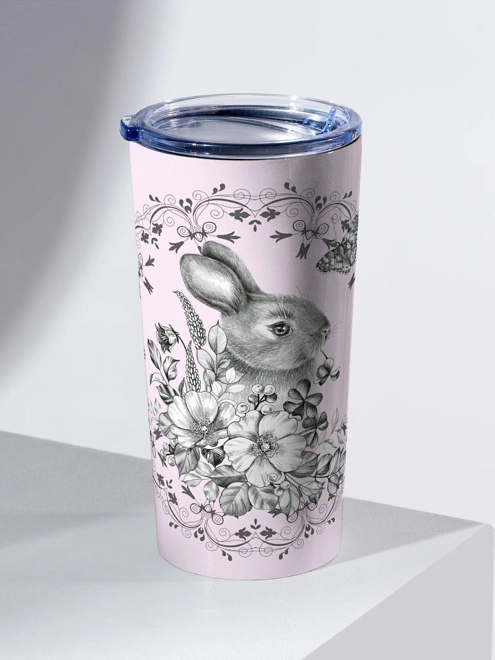 Floral Rabbit 20oz Stainless Steel Tumbler product image (2)