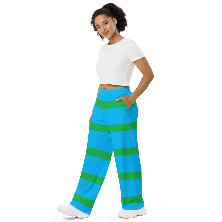 8-Bit Unisex Wide-Leg Pants product image (8)