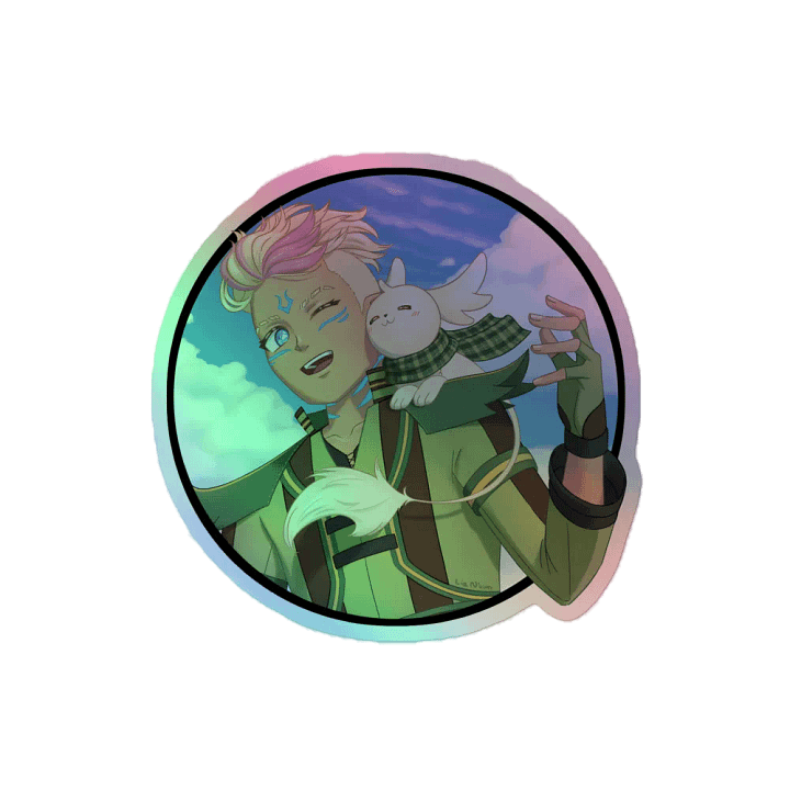 'Inseparable Duo' Holographic Sticker product image (2)