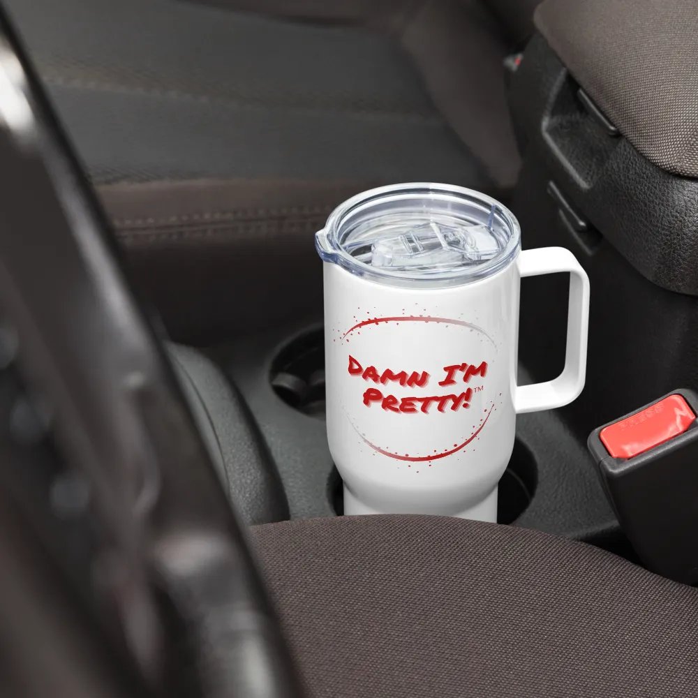 Damn I'm Pretty Travel Mug - Red Circle product image (2)