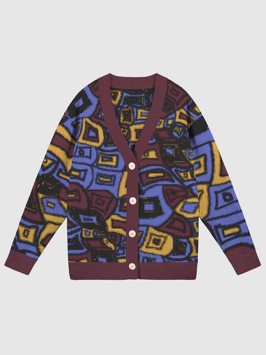 Wavy Square Pattern Cardigan product image (3)