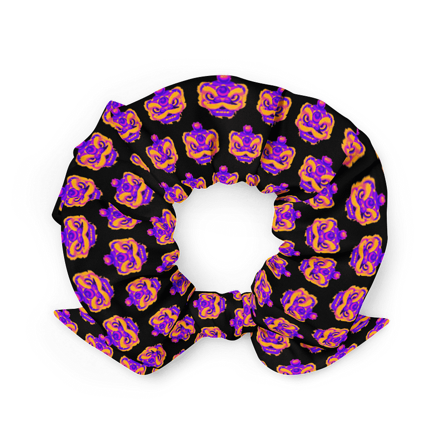 Dragon Head Mask All-Over Print Scrunchie - Black product image (2)