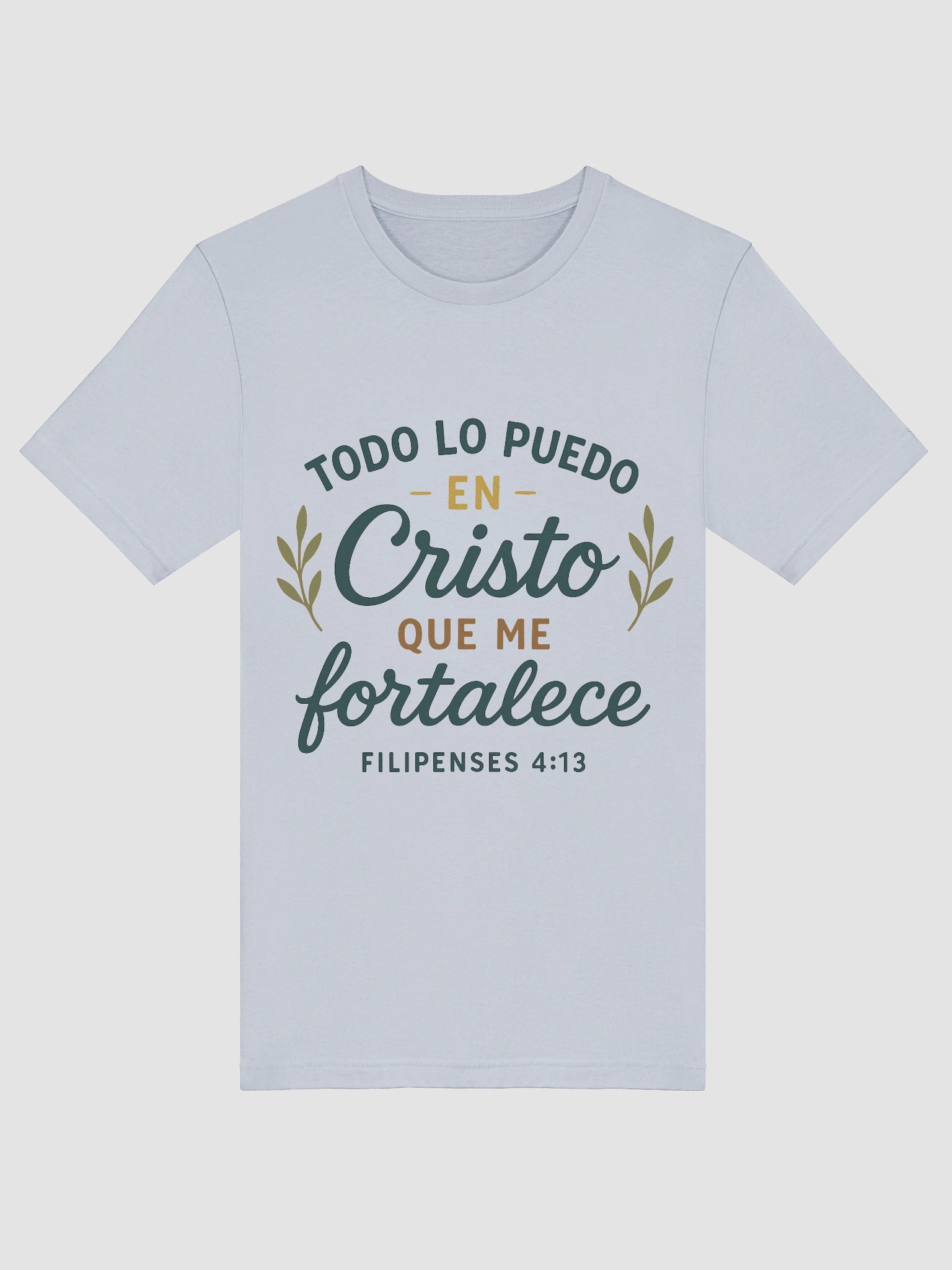 Christian T-Shirt – “Todo lo puedo en Cristo” (Philippians 4:13) – Spanish Bible Verse product image (5)