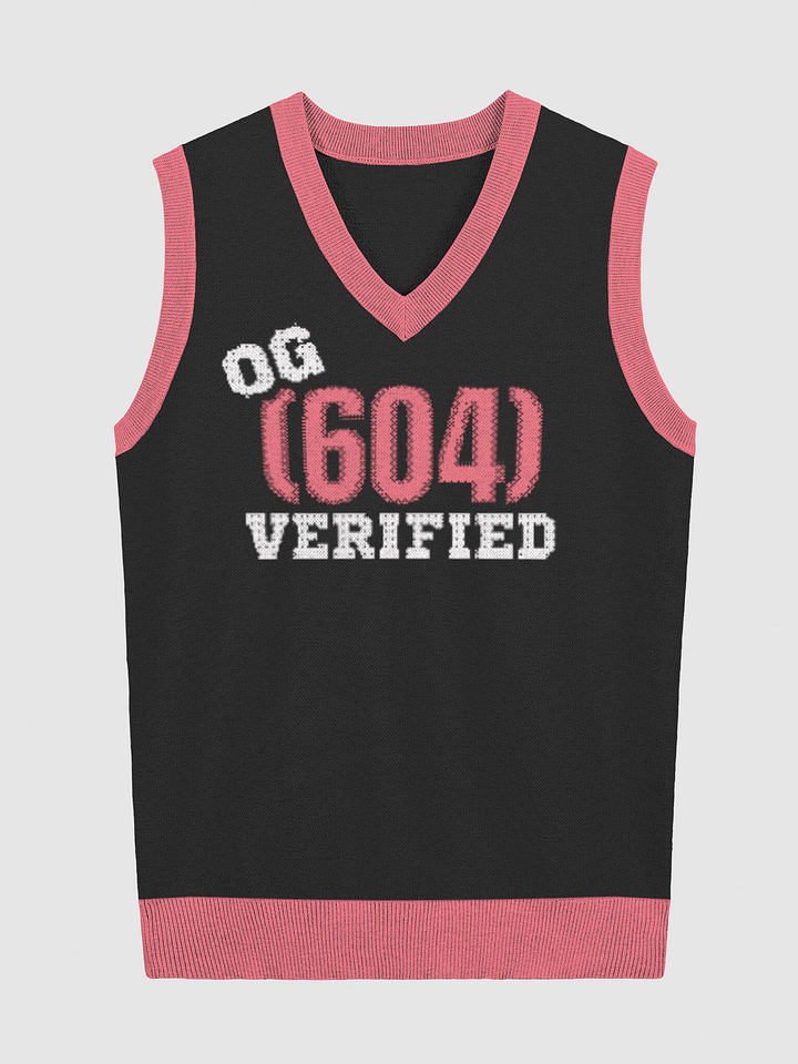 Verified Vibe Knitted Vest Vancouver Area code 604 product image (5)