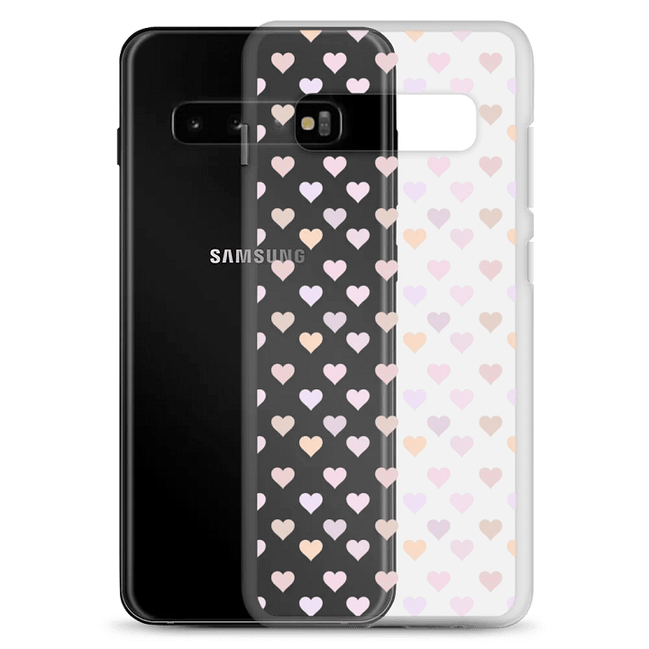 Pastel Hearts Cute Clear Case for ®Samsung phones product image (8)
