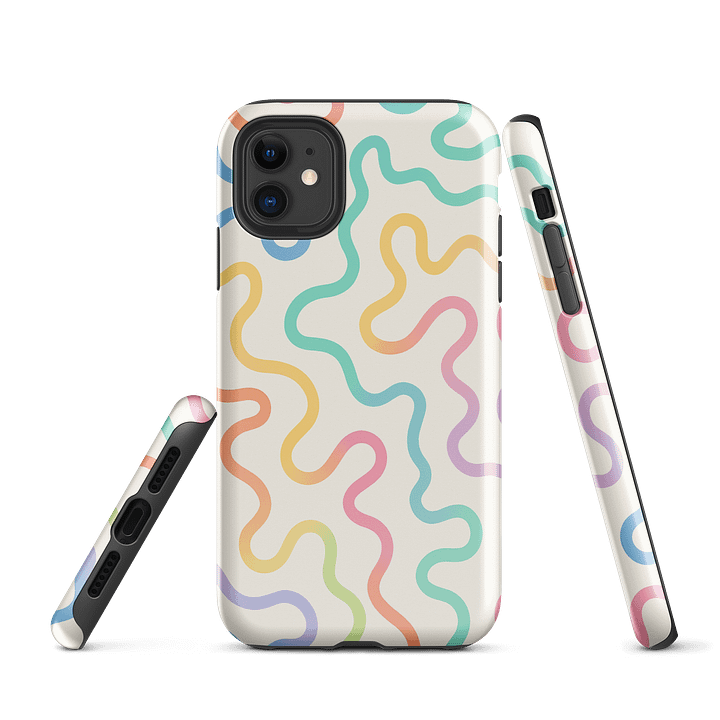 Pastel Maze iPhone® Tough Case product image (1)