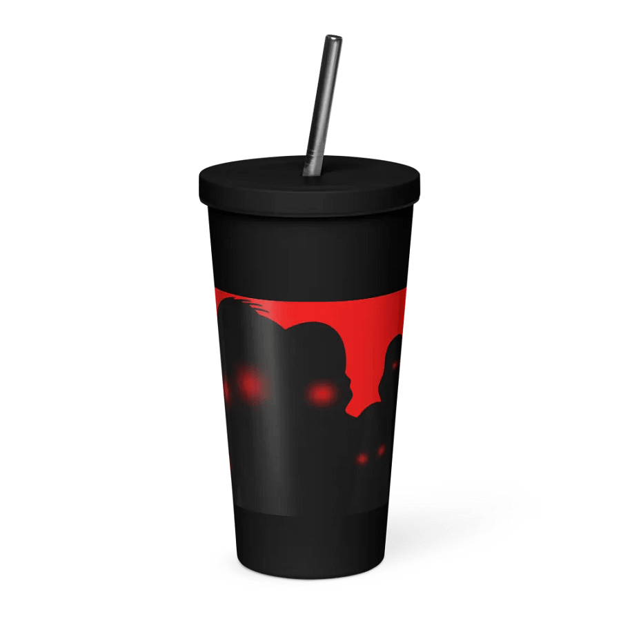 Glowing Eyes Insulated Tumbler with Straw product image (4)
