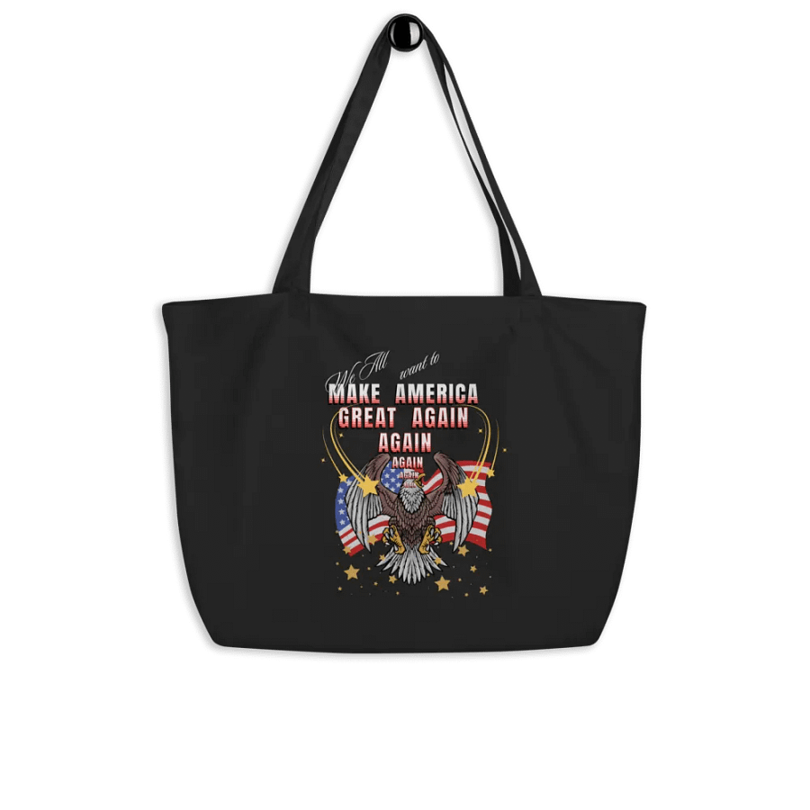 Patriotic American Eagle Tote Bag for ladies who MAGA again product image (4)