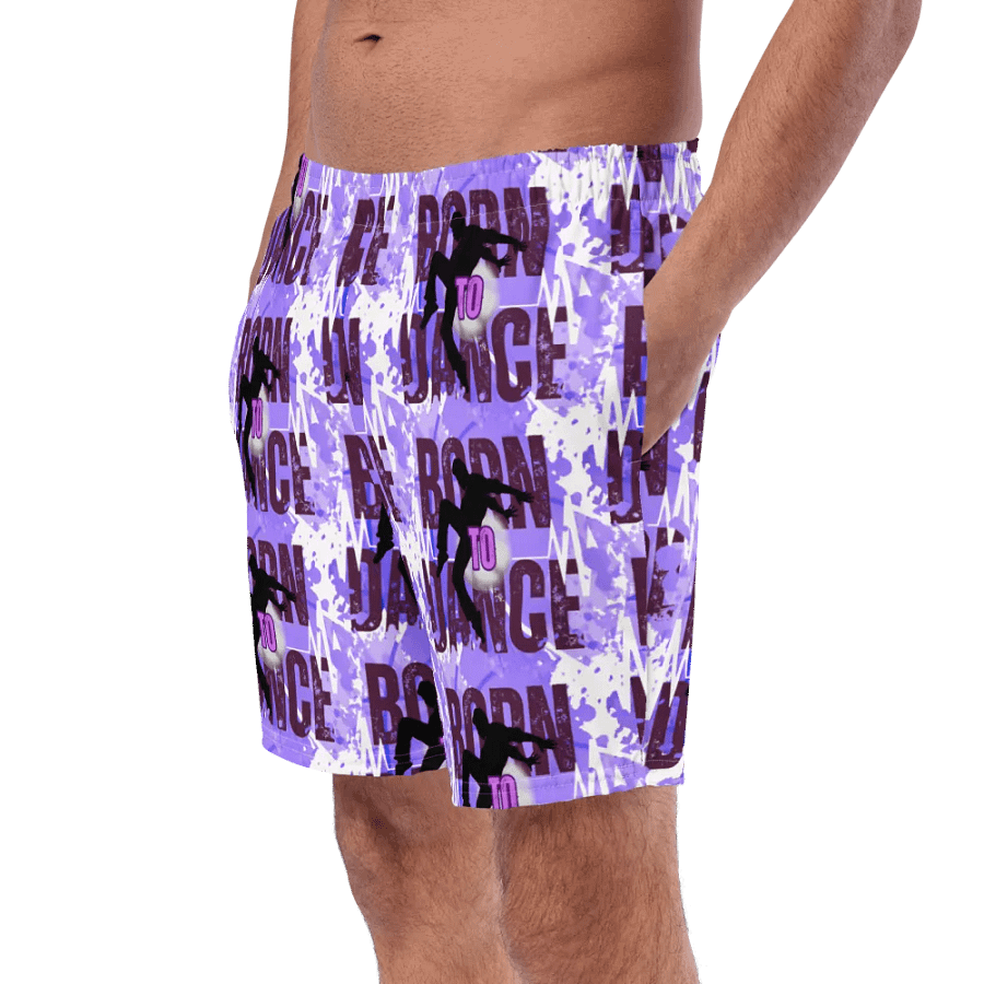 Born to Dance His Silhouette All-Over Swim Trunks product image (9)