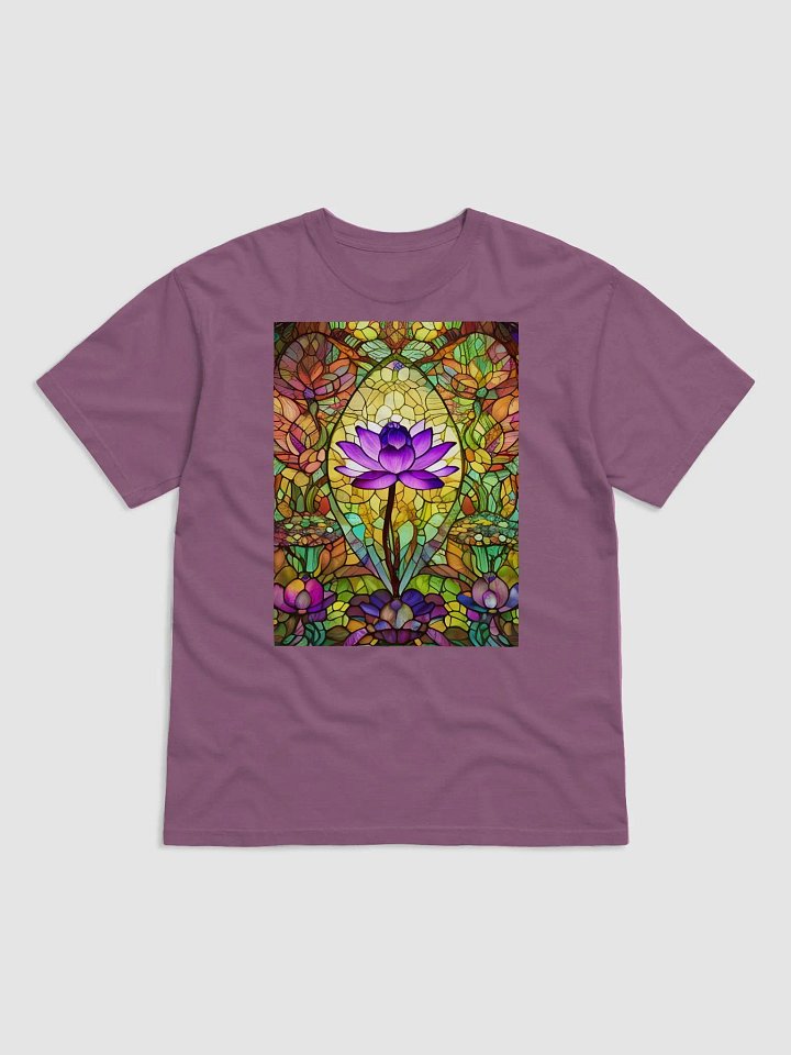 Stained Glass Lotus Flower T-Shirt product image (3)