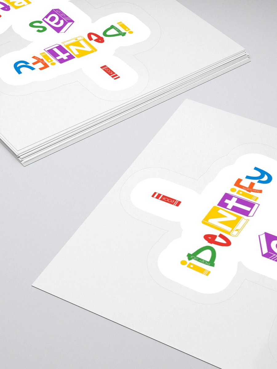 I Identify As Well-Read Sticker product image (12)