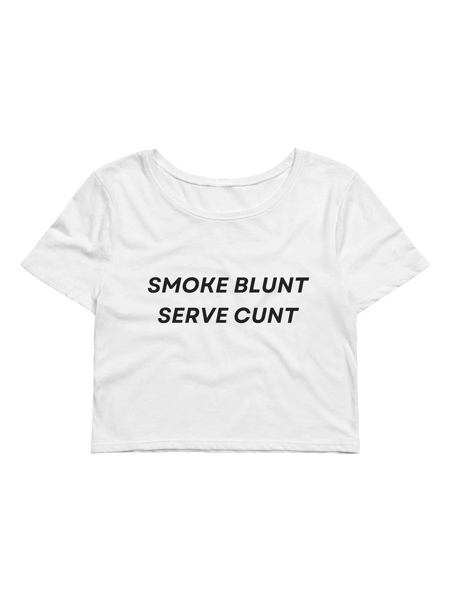 Serve White Crop Tee product image (1)