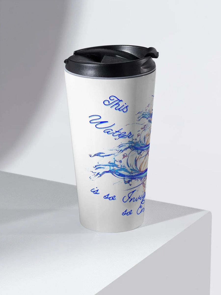 Insulated Tumbler with straw with beautiful whirlpool design, featuring 'This water is so energising' product image (2)