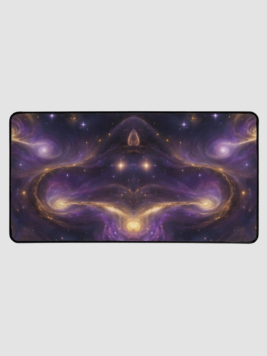 Beautiful Purple & Gold Galaxy Swirls Deskmat product image (1)