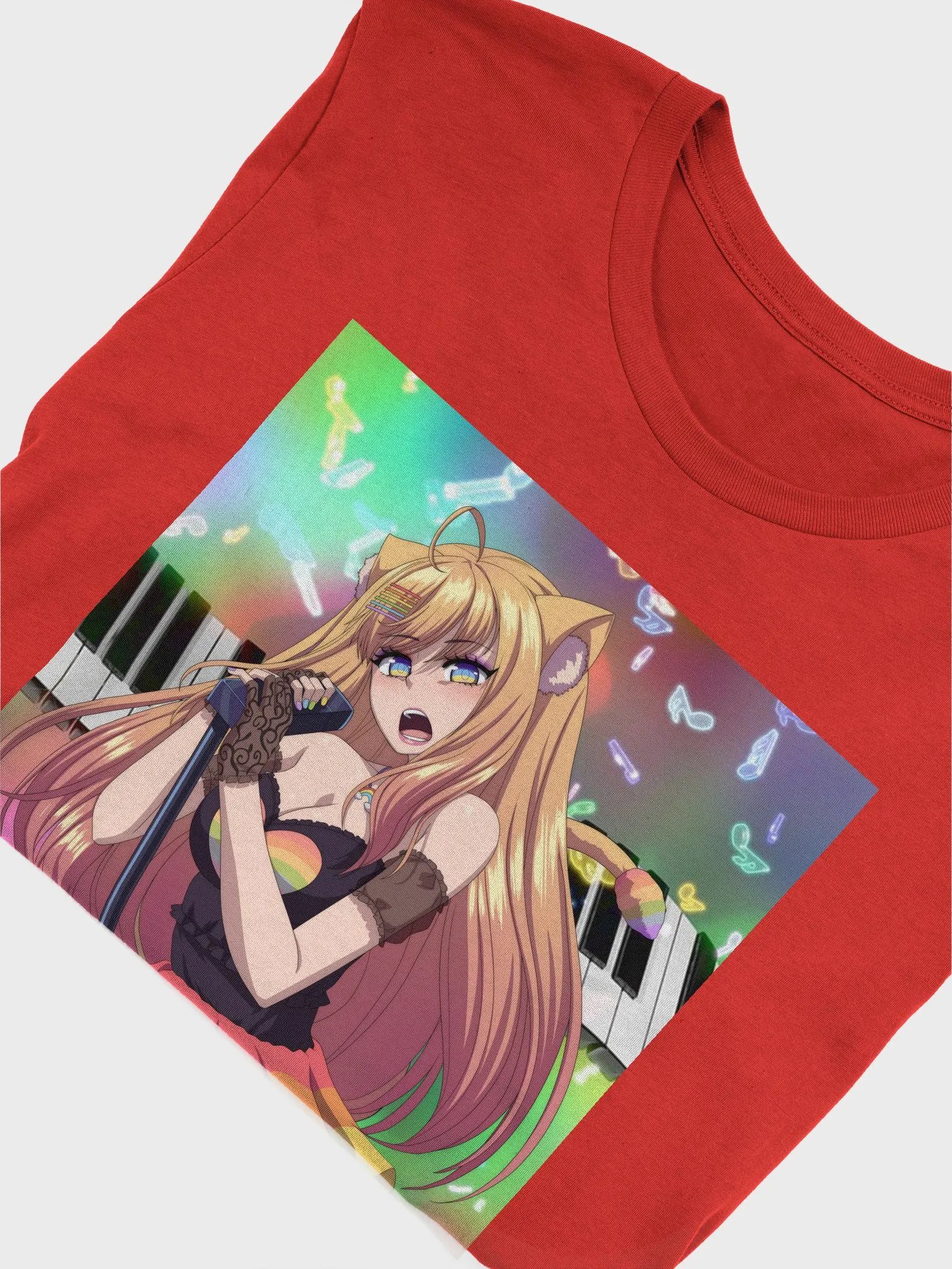 🌈Rhea Rainbow LIVE Red Supersoft T-Shirt! product image (5)