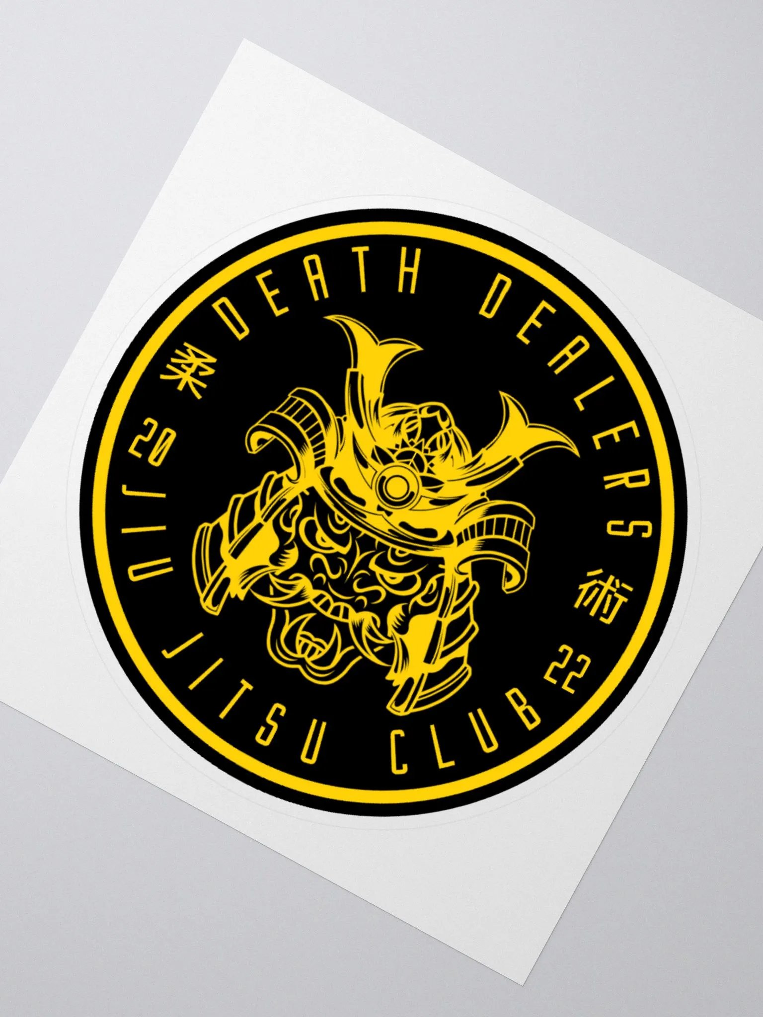 Death Dealers - Round Logo (Black And Yellow) Sticker product image (2)
