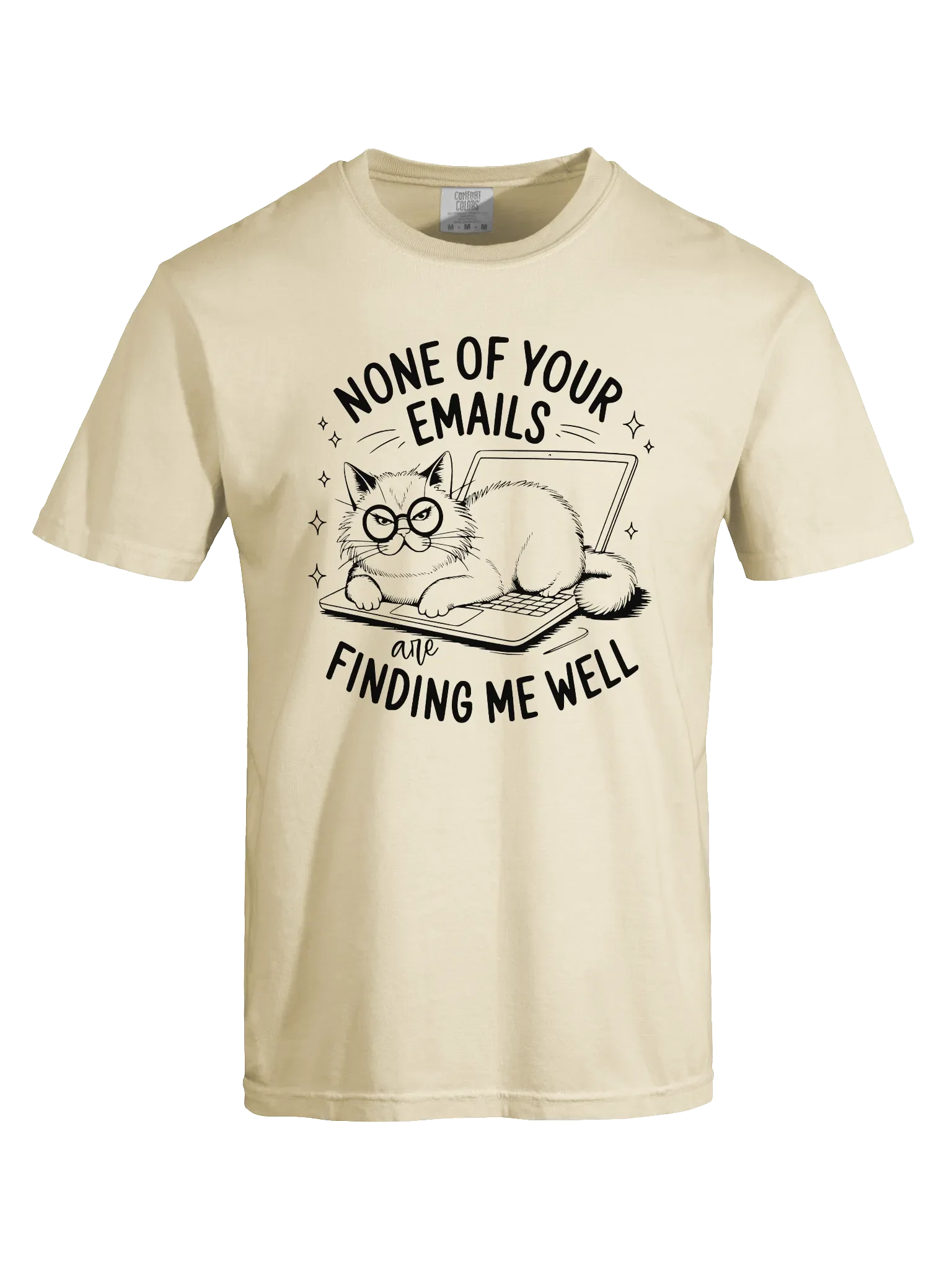 Funny Cat Shirt – Relaxed Fit Heavyweight Unisex Cotton T-Shirt product image (7)