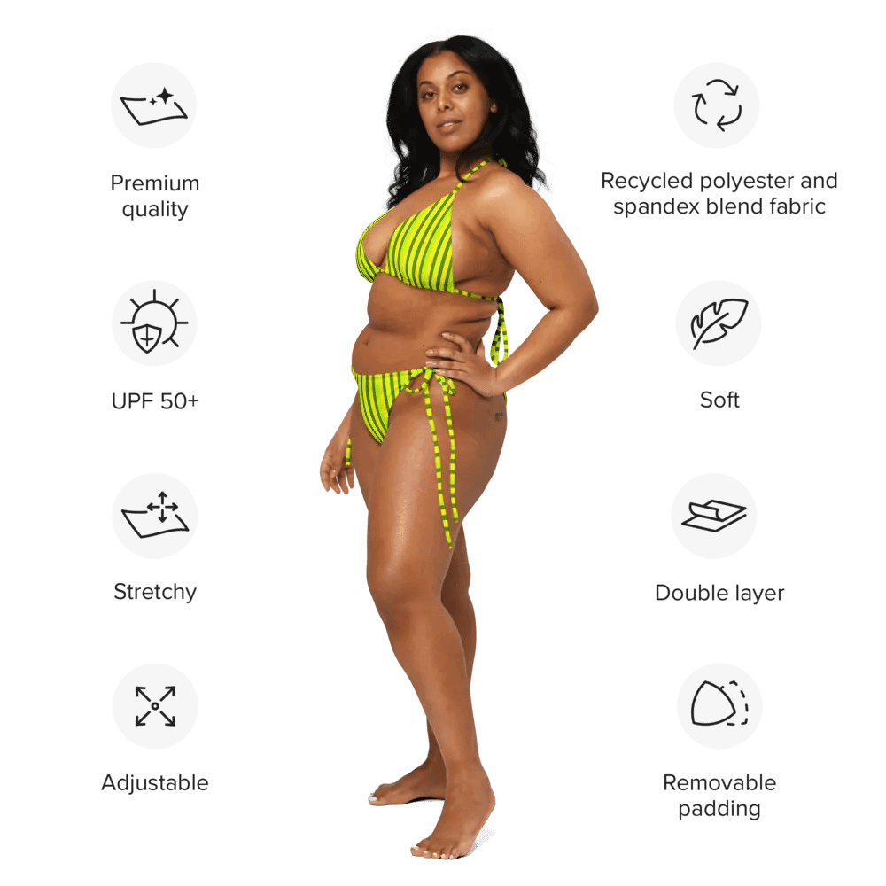 Reclaimed Key Lime Harmony String Bikini product image (12)