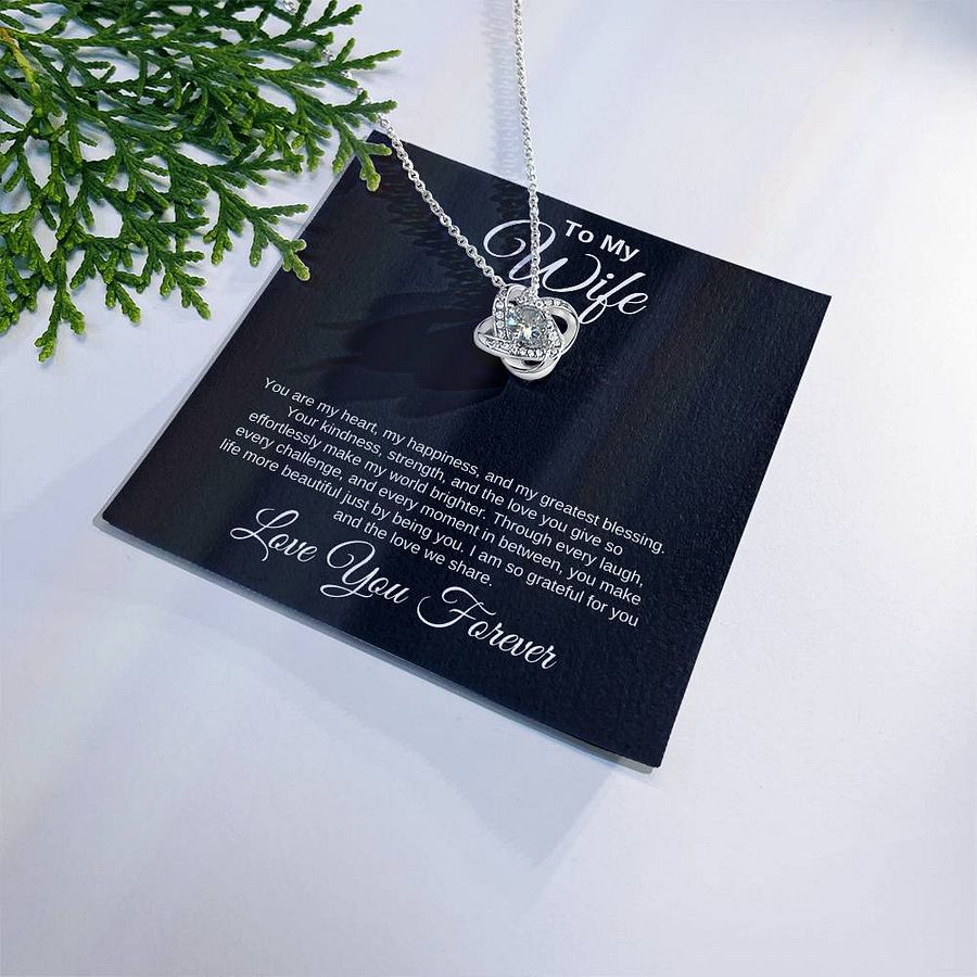 Wife Love Knot Necklace - You Are My Heart product image (5)