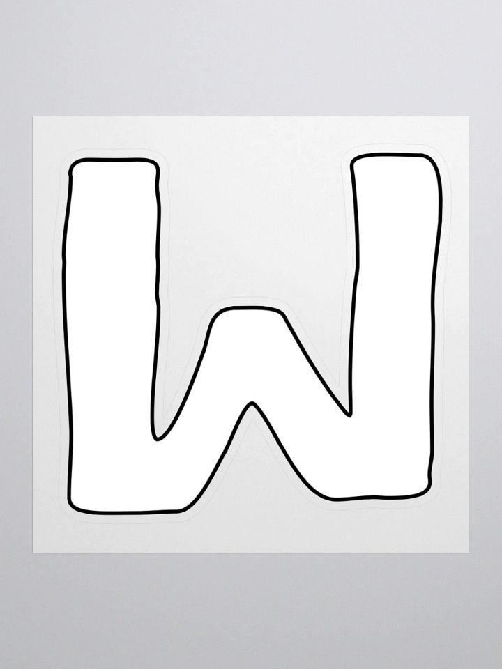 W Sticker product image (1)