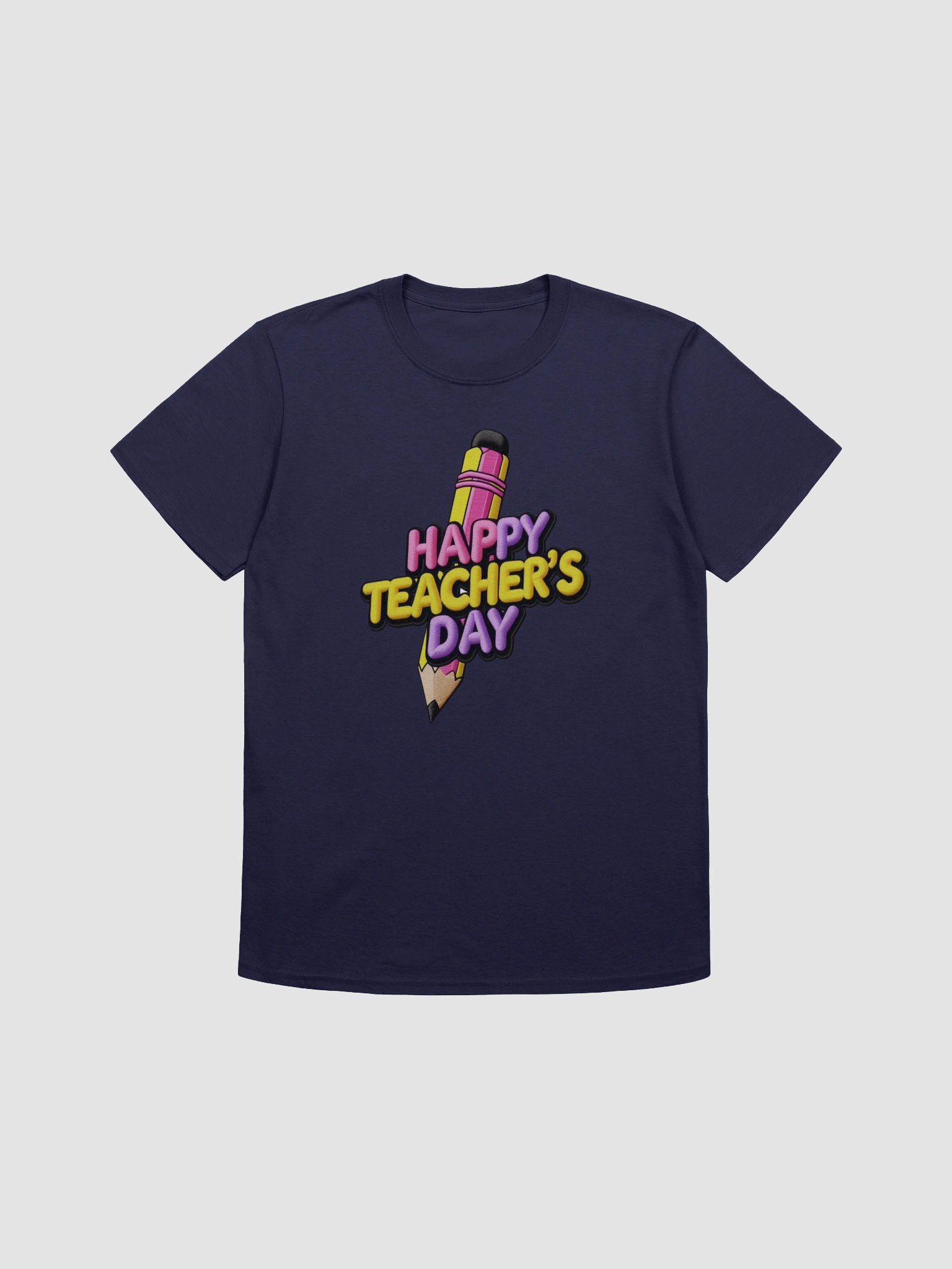 Cheerful Teacher's Day Pencil Celebration T-Shirt product image (2)