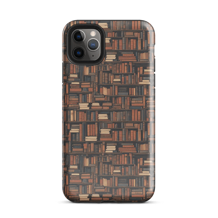 Bookshelf Pattern Books iPhone Tough Case product image (2)
