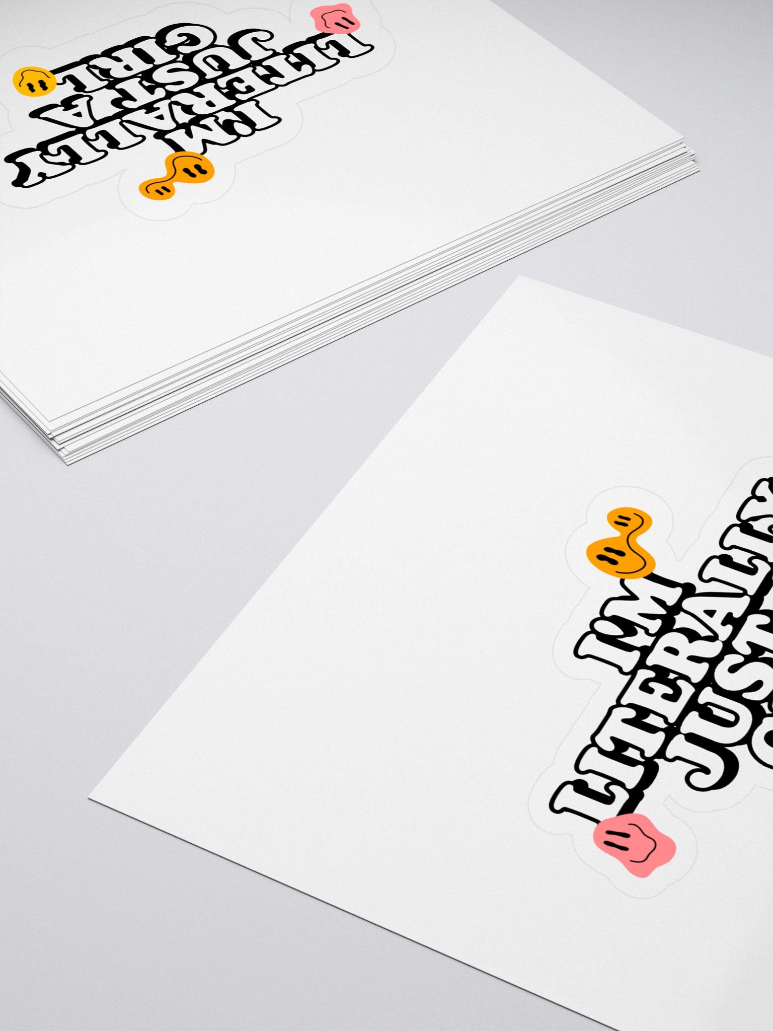 "Just a Girl" Sticker product image (4)