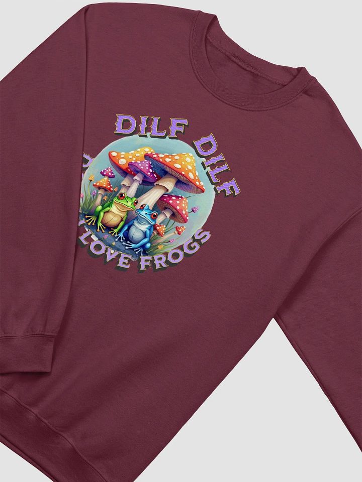 DILF Damn I Love Frogs Relaxed Comfort Classic Crewneck Sweatshirt product image (10)