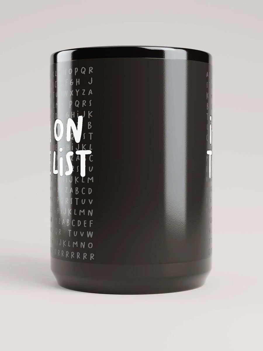 The List Black Mug (15oz) product image (5)