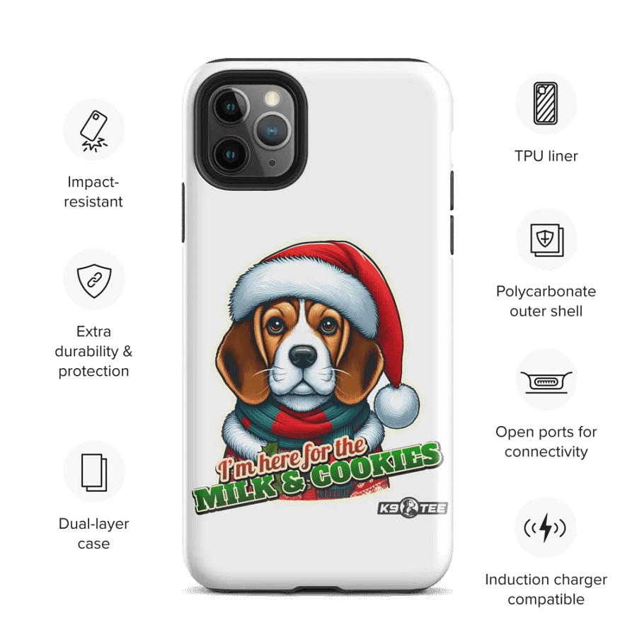 Beagle Santa Paws iPhone Tough Case product image (35)