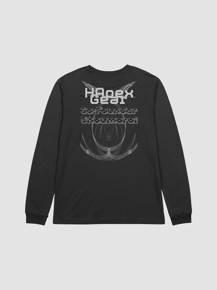 Supersoft Long Sleeve T-Shirt - Co Founder Shaumarai - White HApex Gear White Logo product image (1)
