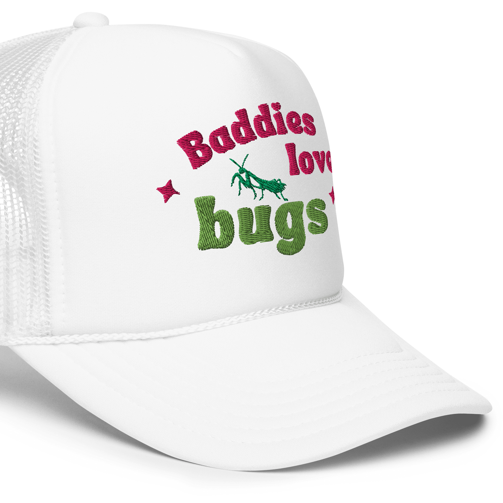baddies love bugs puffy trucker hat product image (11)