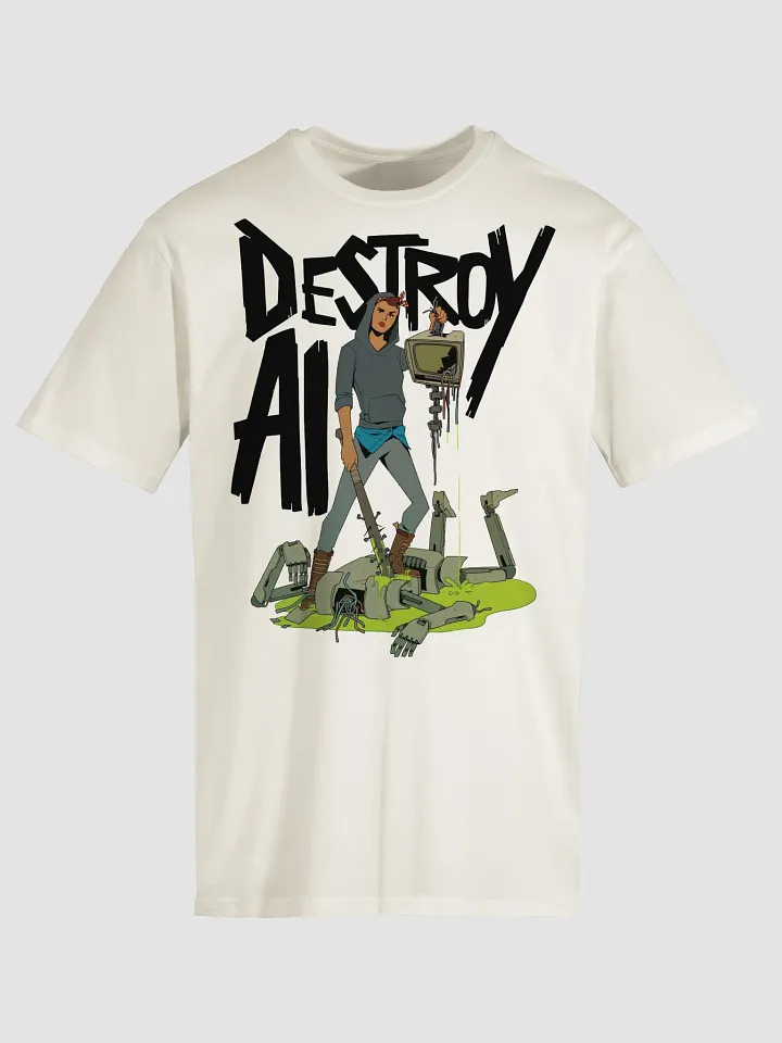 Destroy AI T-Shirt (Natural) product image (1)