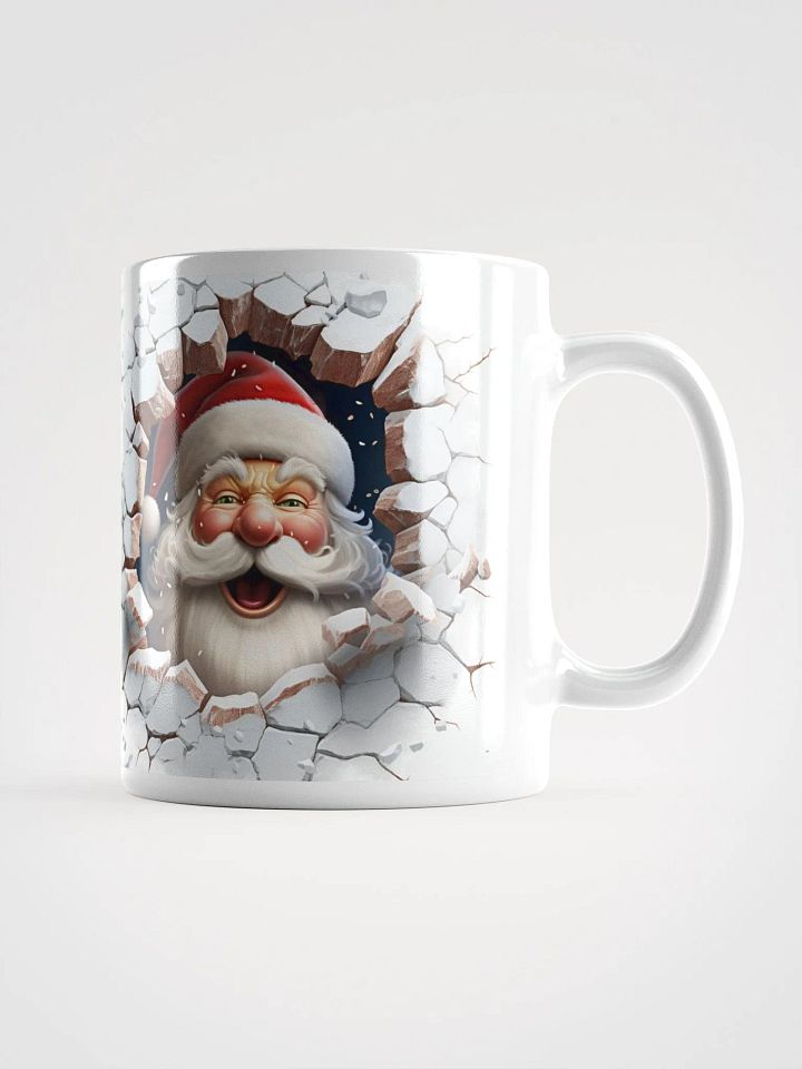 Santa Breakthrough 3D Christmas Mug - Jolly Double-Sided Illusion product image (3)