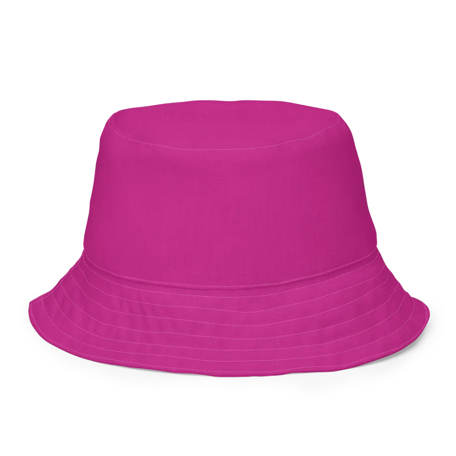 Peacock Pattern Fuchsia Reversible Bucket Hat product image (6)