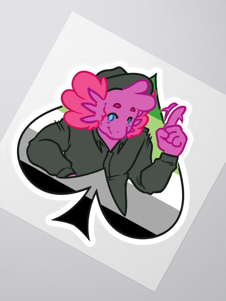Aro in Spades | Kiss-Cut Sticker product image (2)