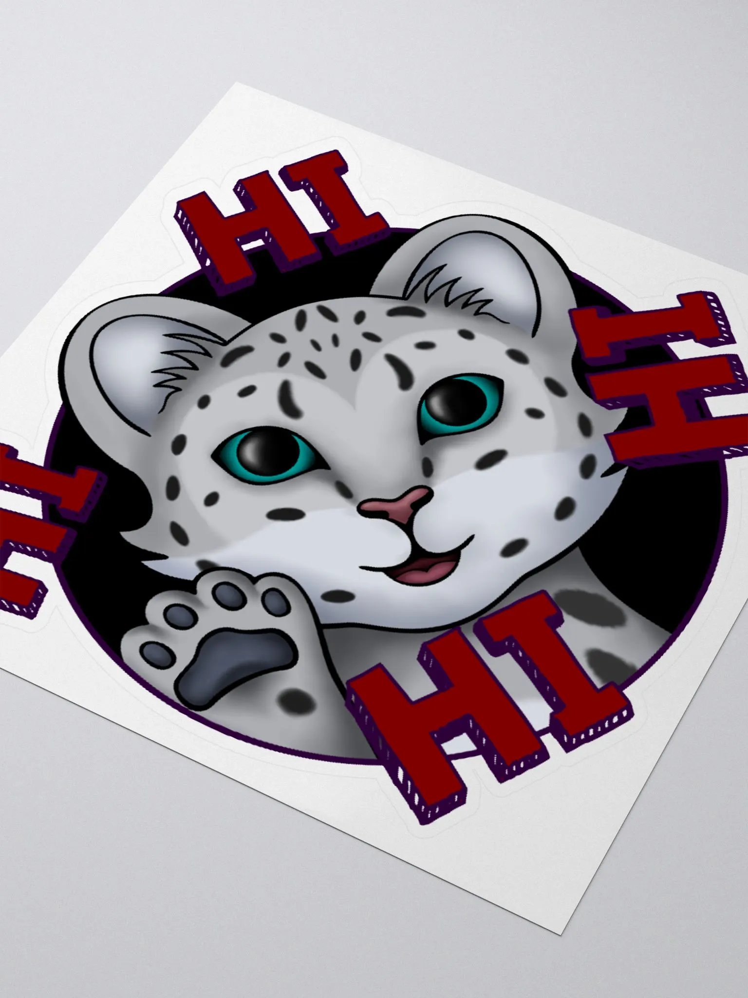 Snow Meow Hi Sticker product image (3)