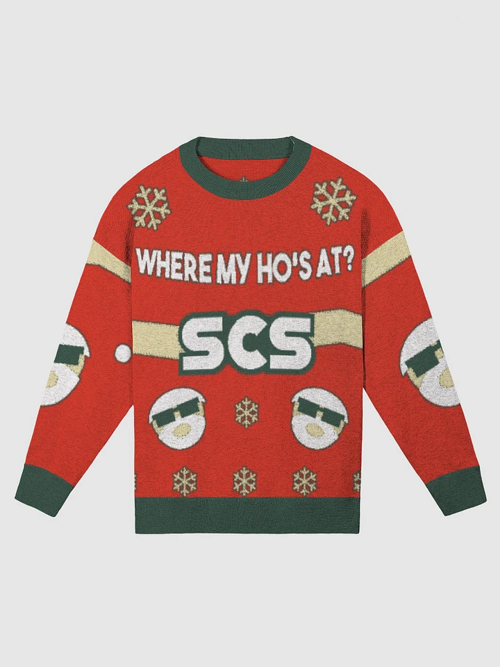 HOLIDAY SWEATER WHERE MY HO'S AT product image (1)