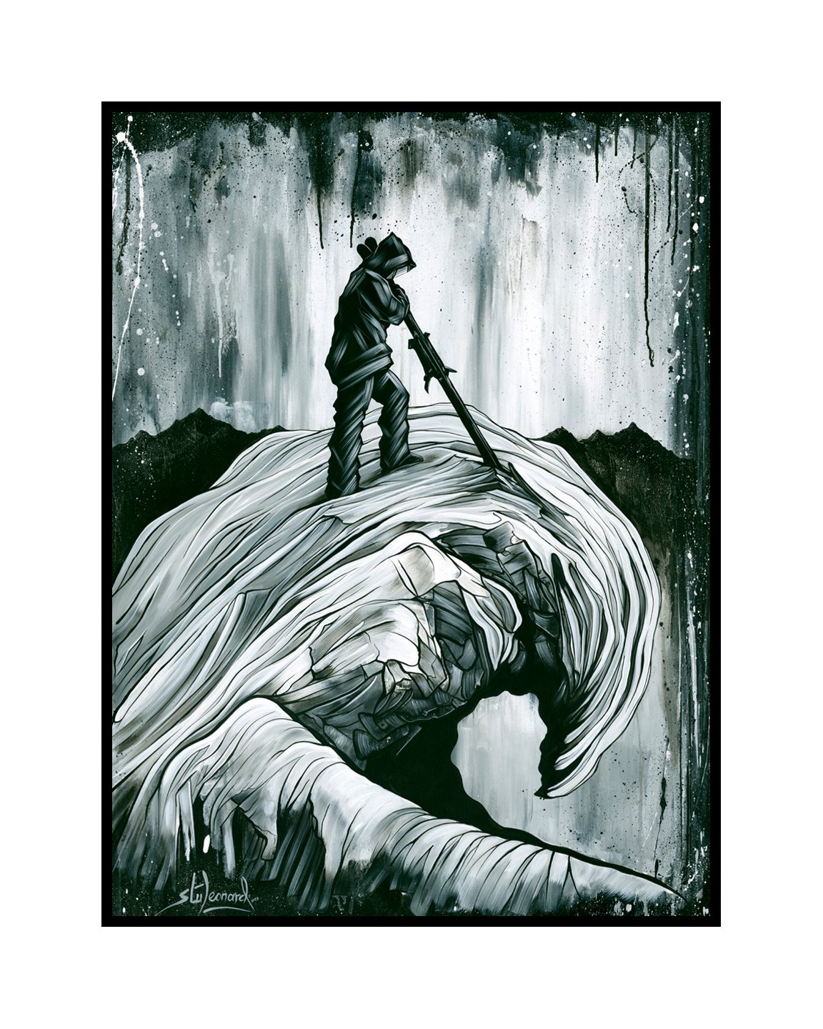 Greyrock Skier - Mounted Print product image (1)