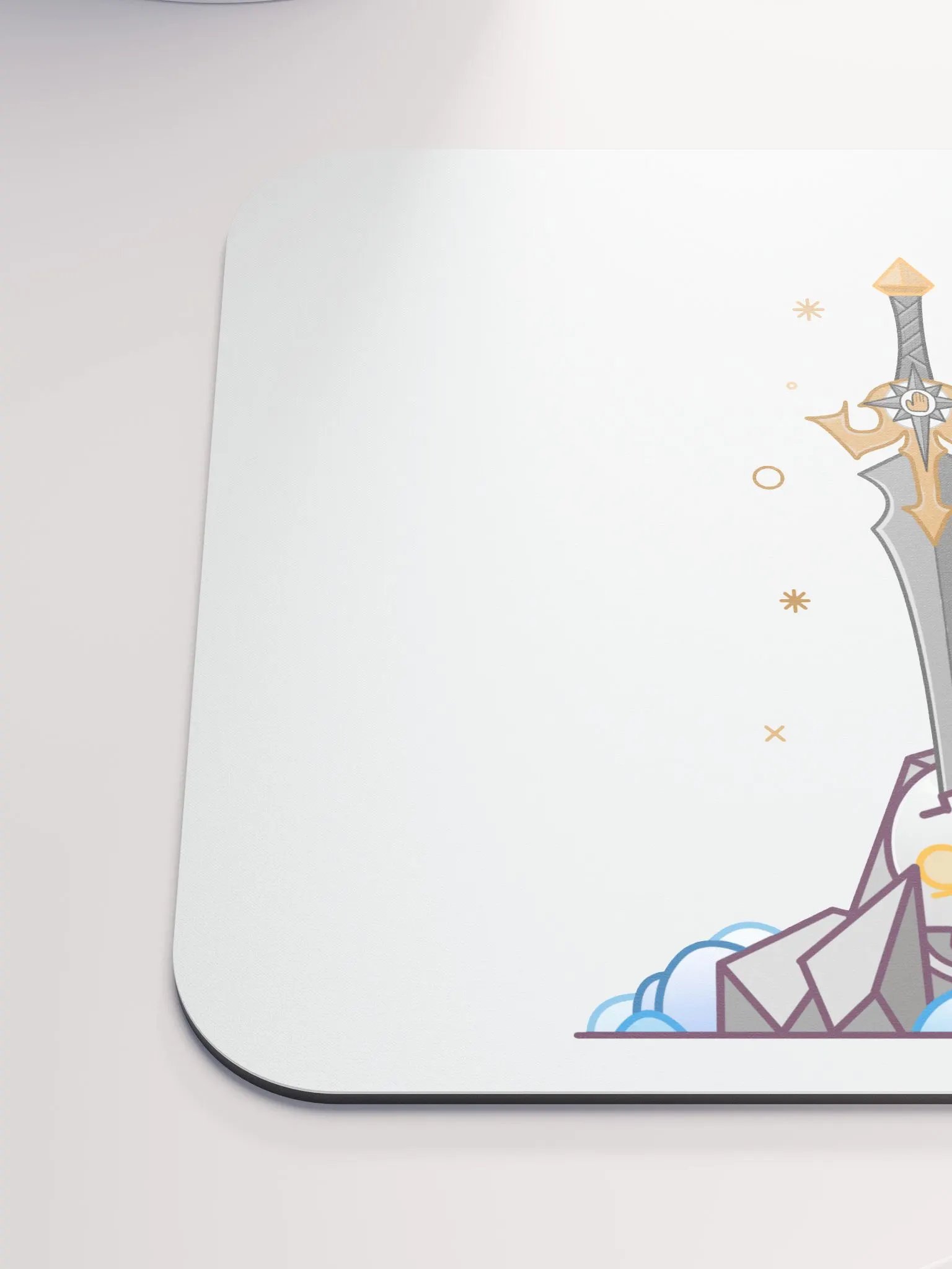 Sword in the Skull - Argent Variation - Mouse Pad product image (6)
