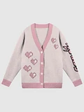Knitted Cardigan Pink Hearts product image (1)