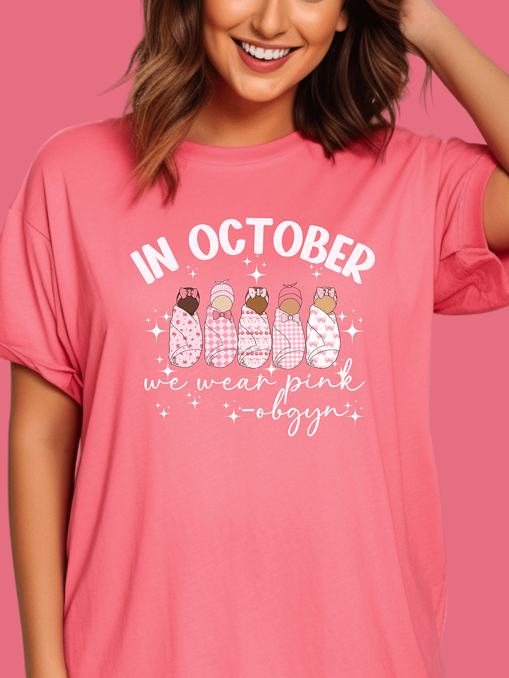 We Wear Pink T-Shirt (Comfort Colors) product image (1)