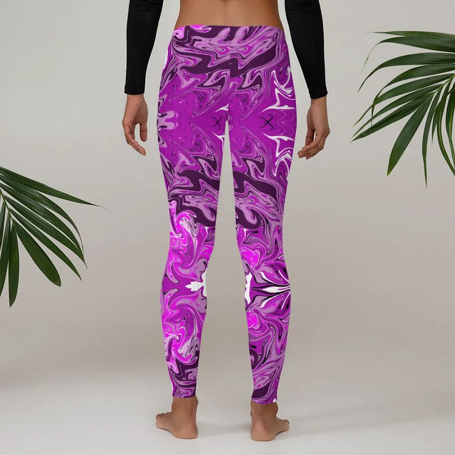 Pink Swirl All-Over Leggings product image (5)