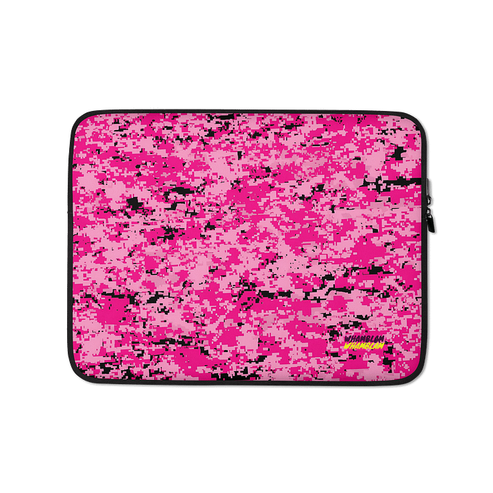 Pixel Pink Camo Laptop Sleeve product image (1)